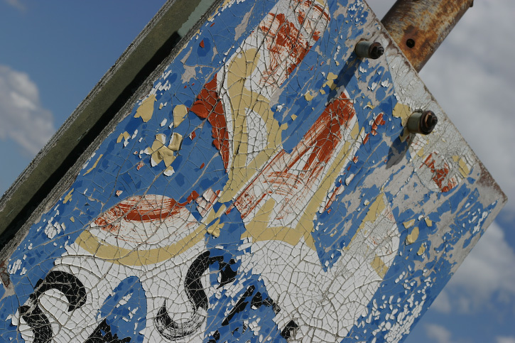Weathered Colorful Sign